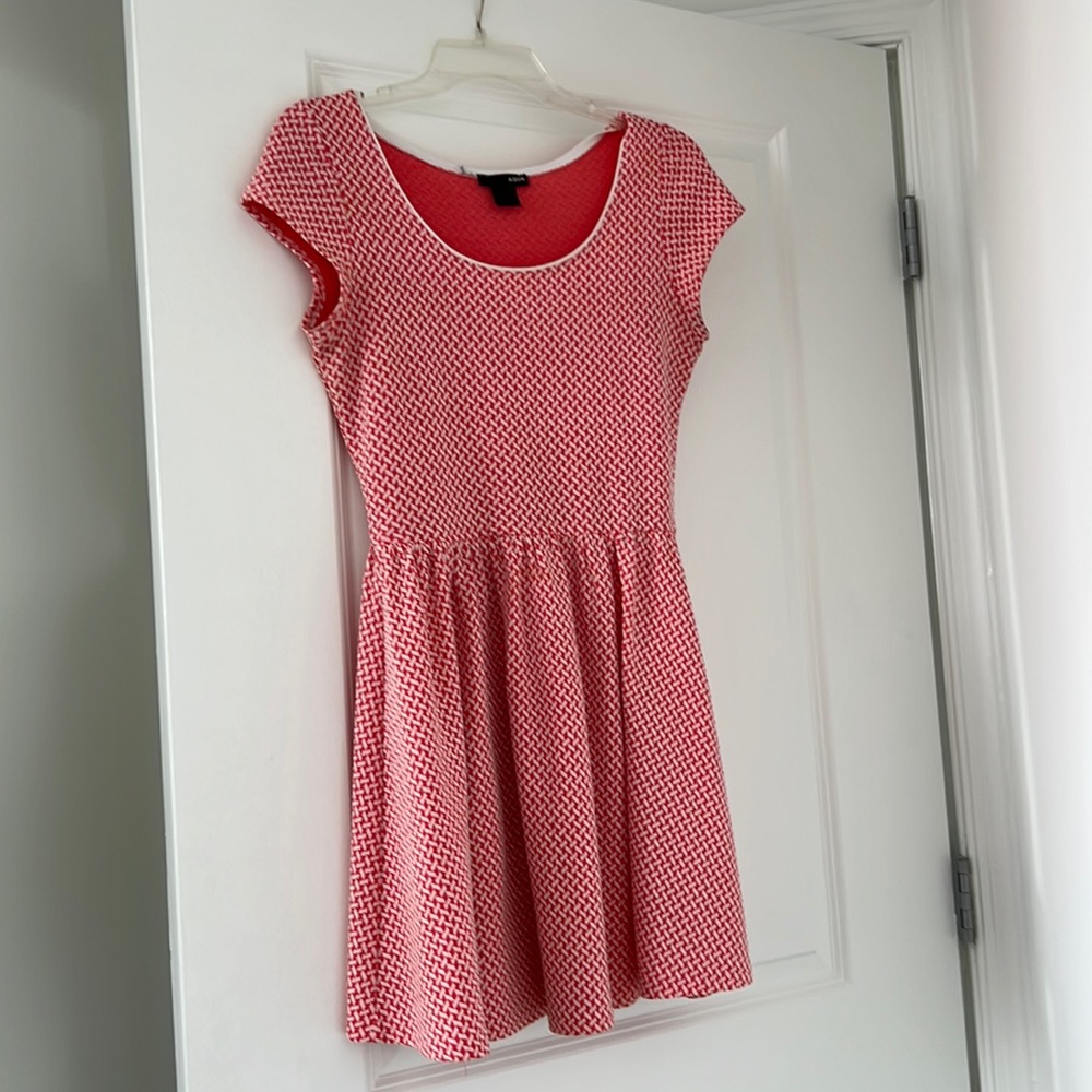 Aqua Pink Peplum Dress